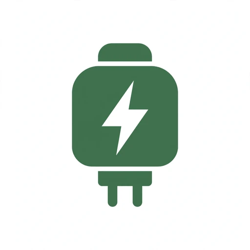 Level 2 EV charger mounted in a garage beside a dedicated circuit